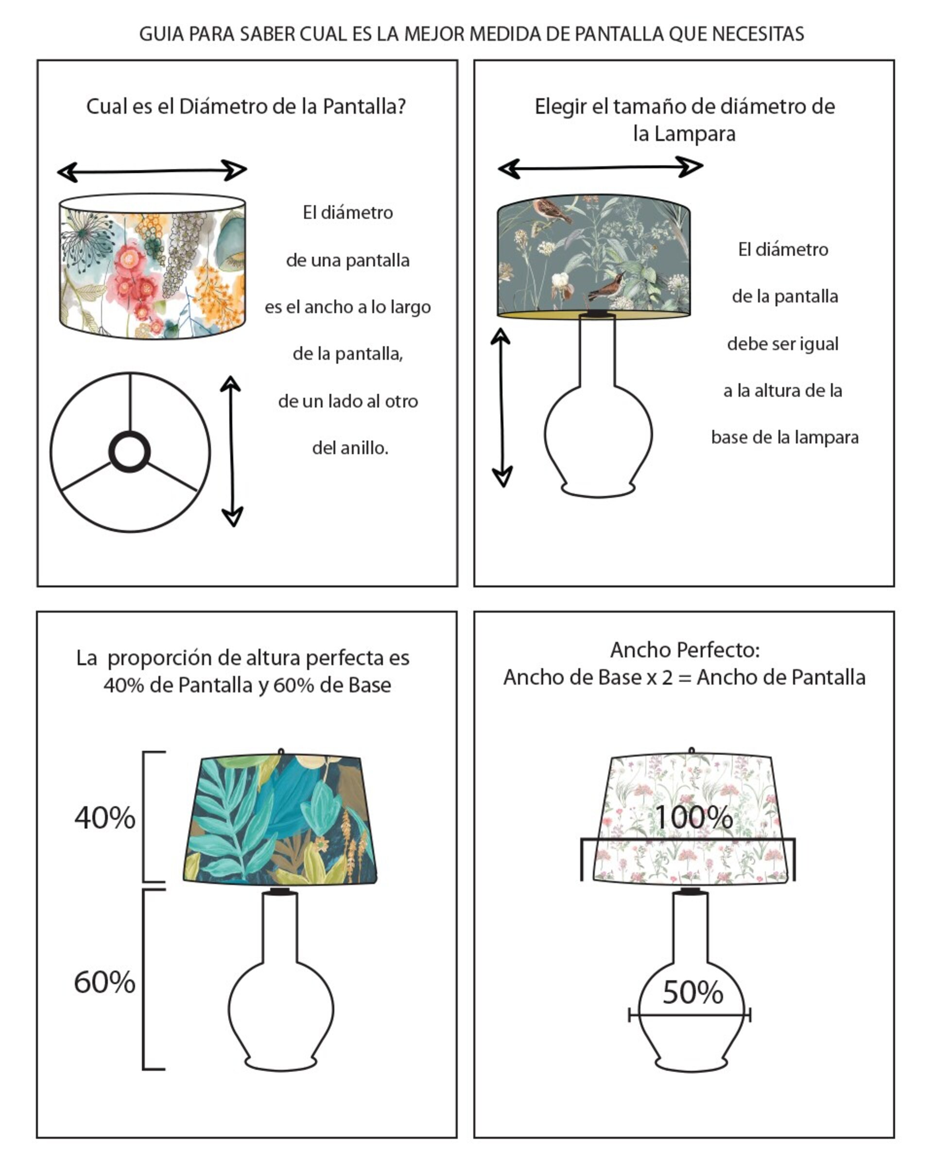 Pantalla Para Lampara Cilindrica Keola - 8